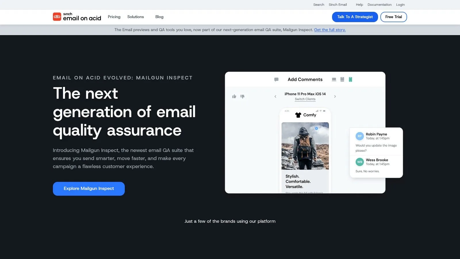 Mailgun Inspect (formerly Email on Acid by Sinch)