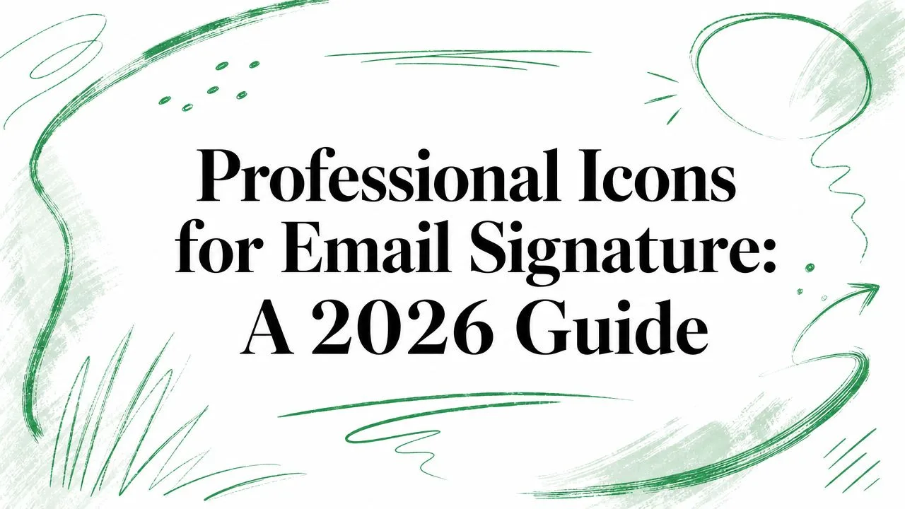 Professionelle Icons für die E-Mail-Signatur: Ein Leitfaden für 2026