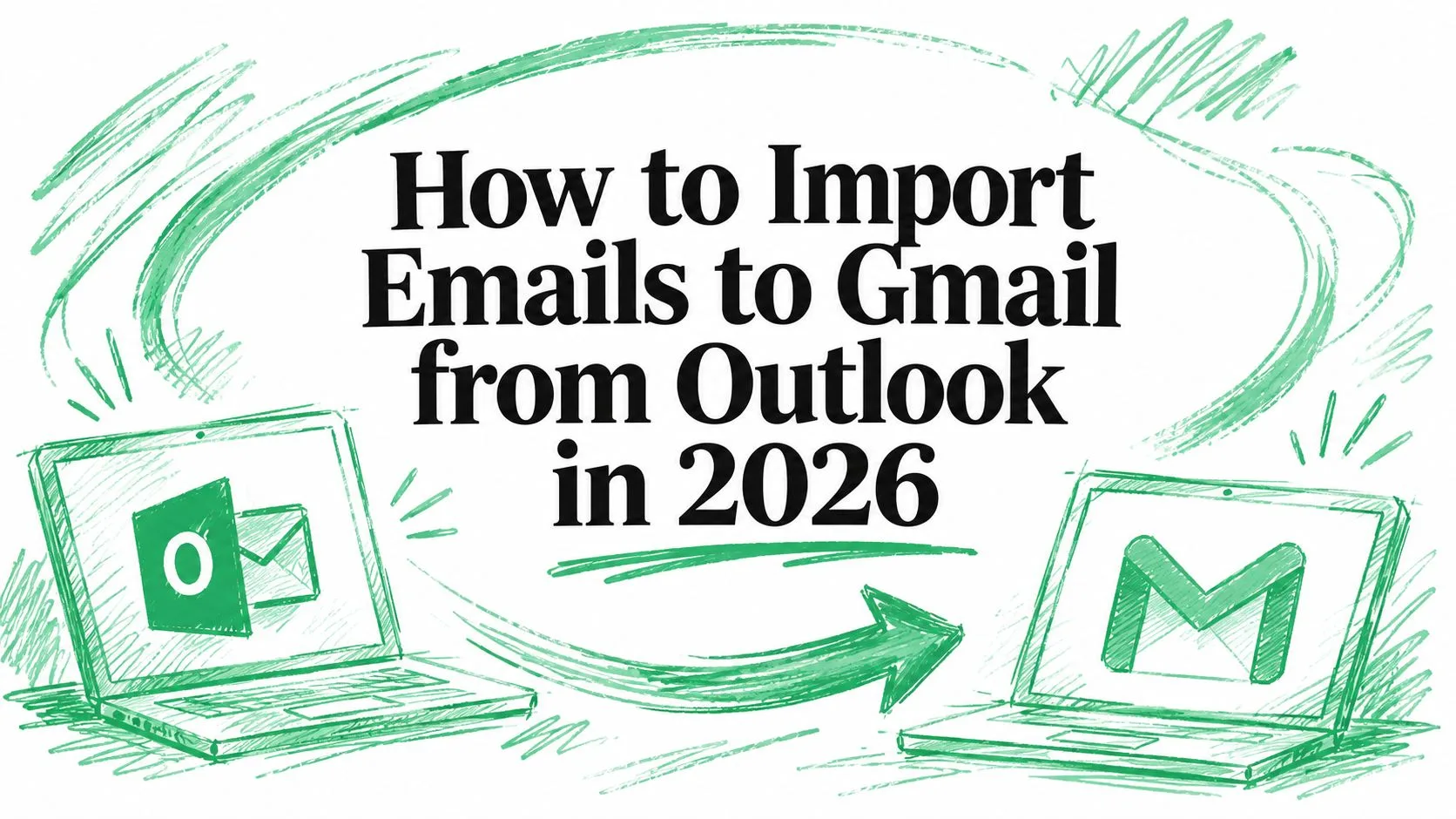 Wie man 2026 E-Mails von Outlook nach Gmail importiert