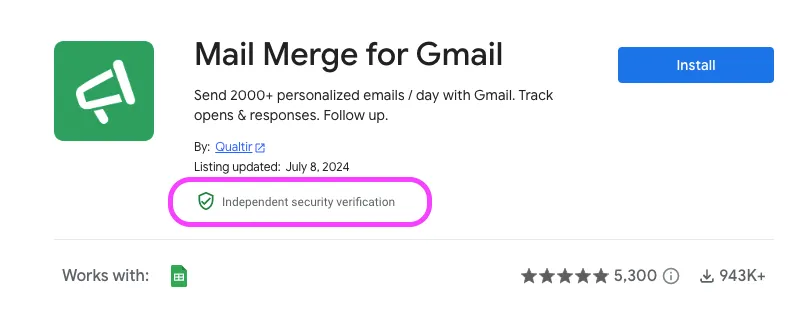 Mail Merge for Gmail ist jetzt Tier 3 zertifiziert