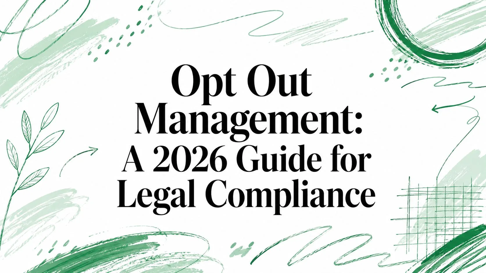 Opt Out Management: A 2026 Guide for Legal Compliance