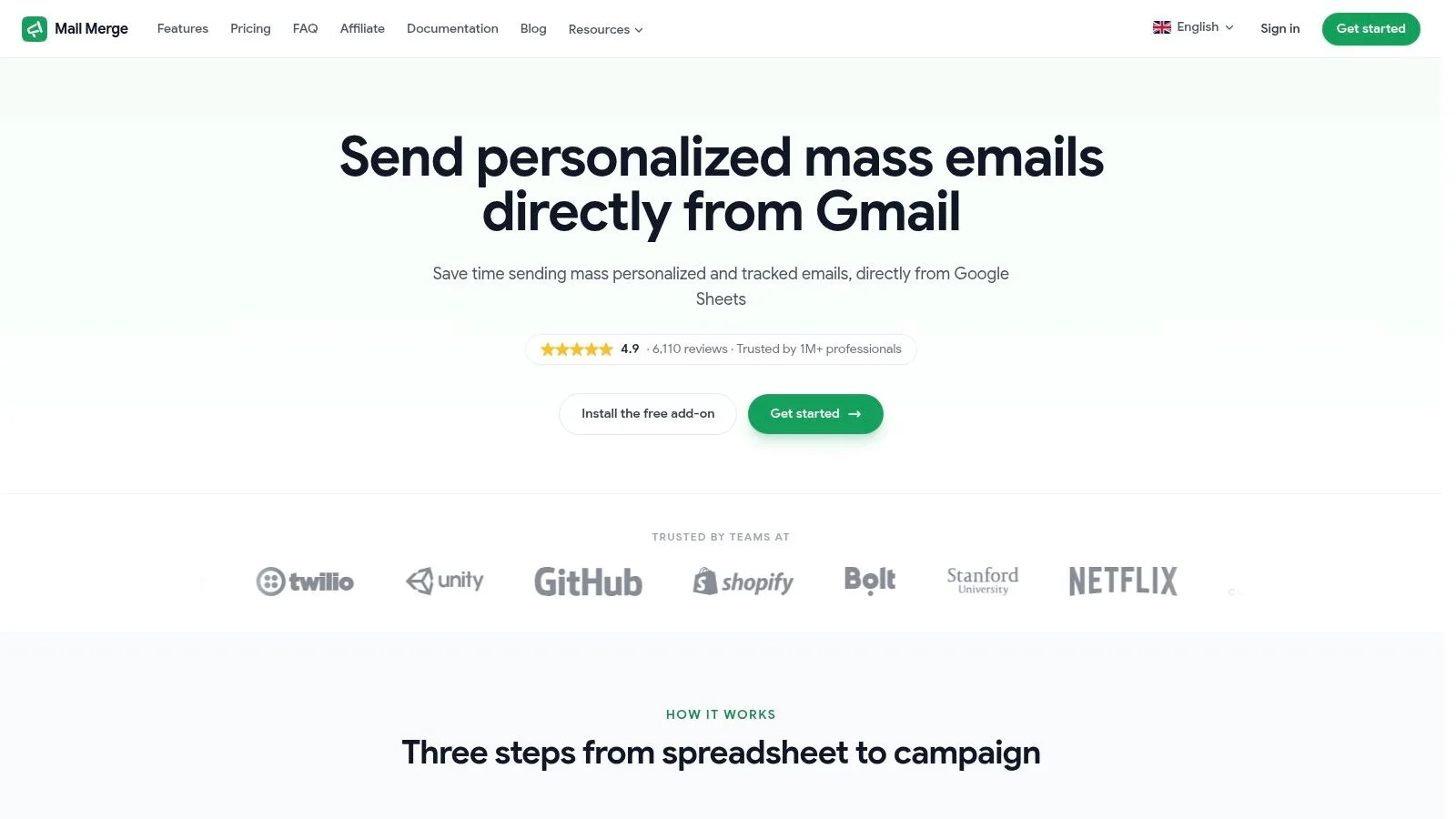 Screenshot from https://merge.email