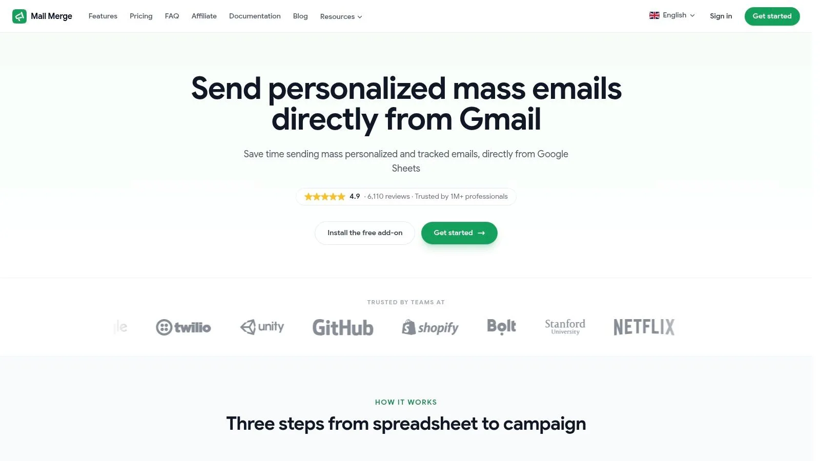 Screenshot from https://merge.email