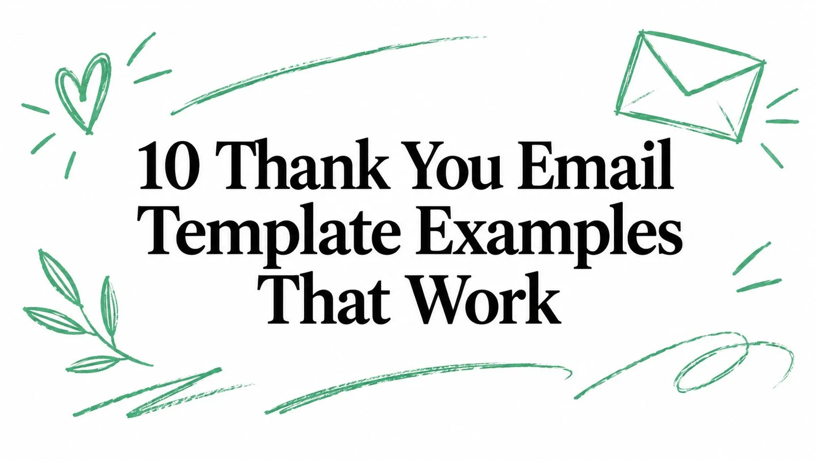 10 Thank You Email Template Examples That Work