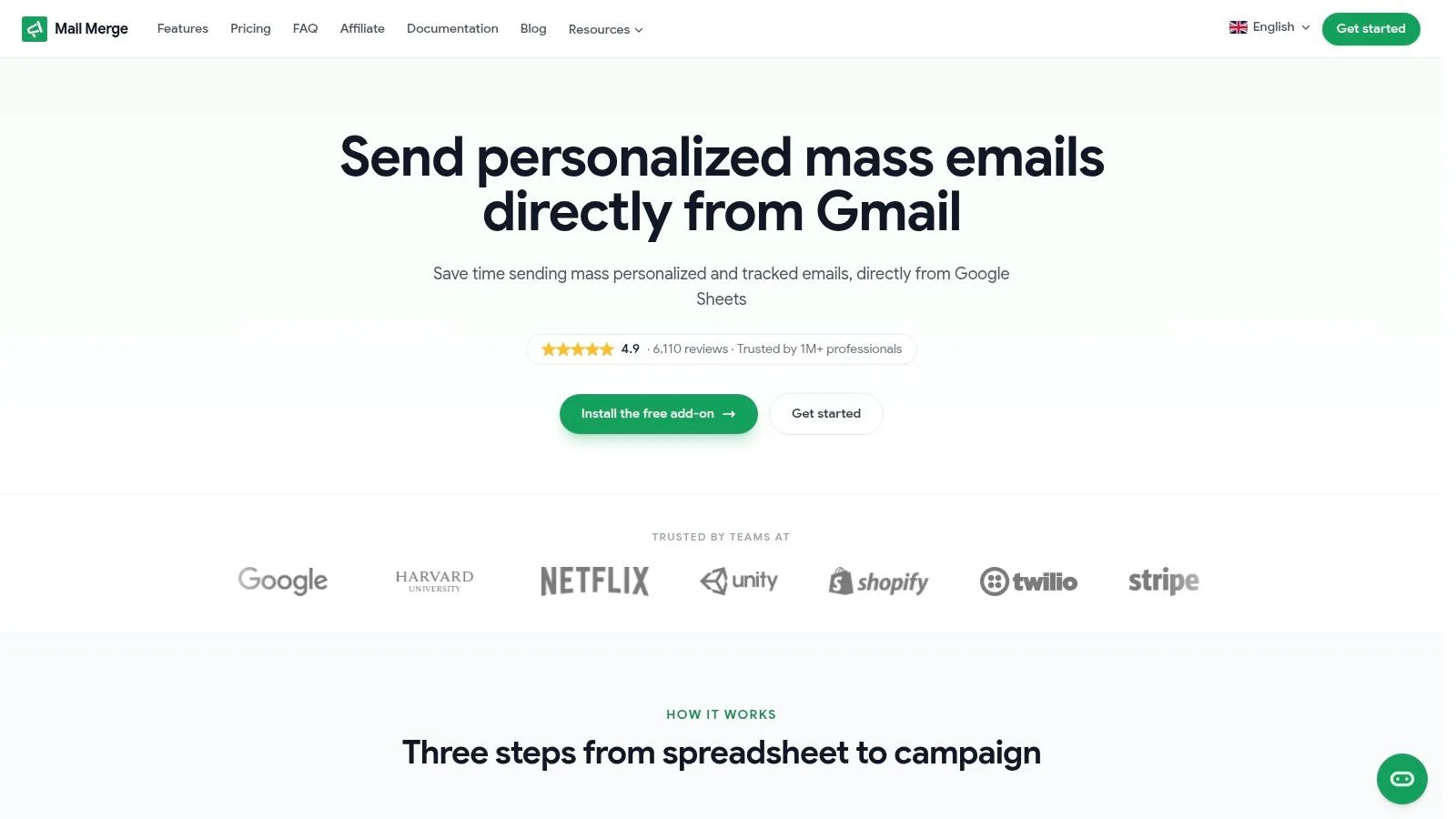 Screenshot from https://merge.email
