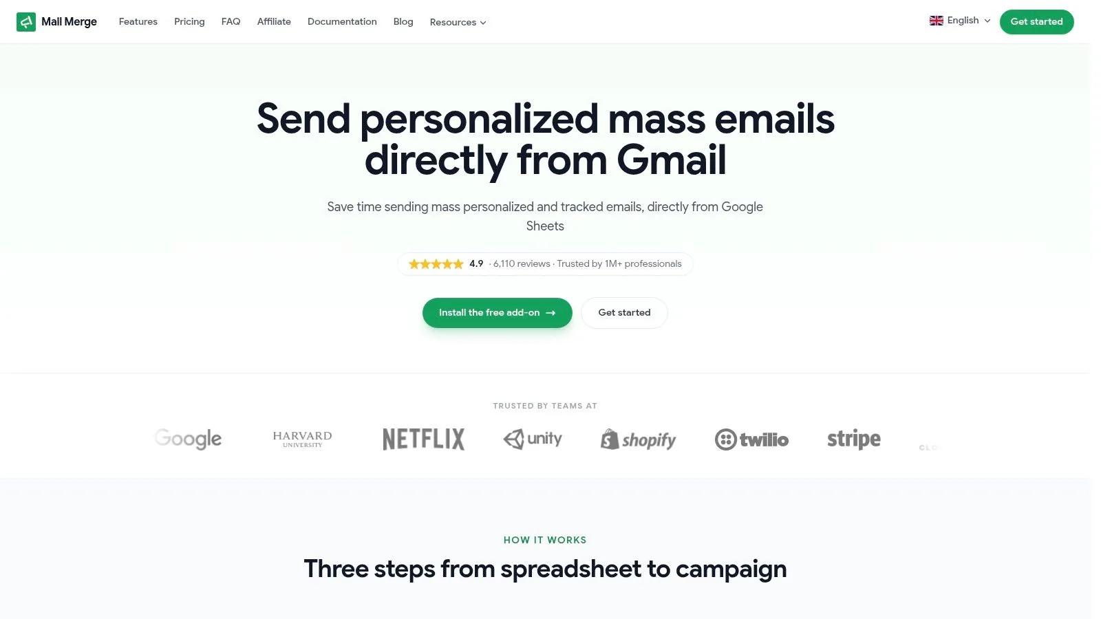 Screenshot from https://merge.email