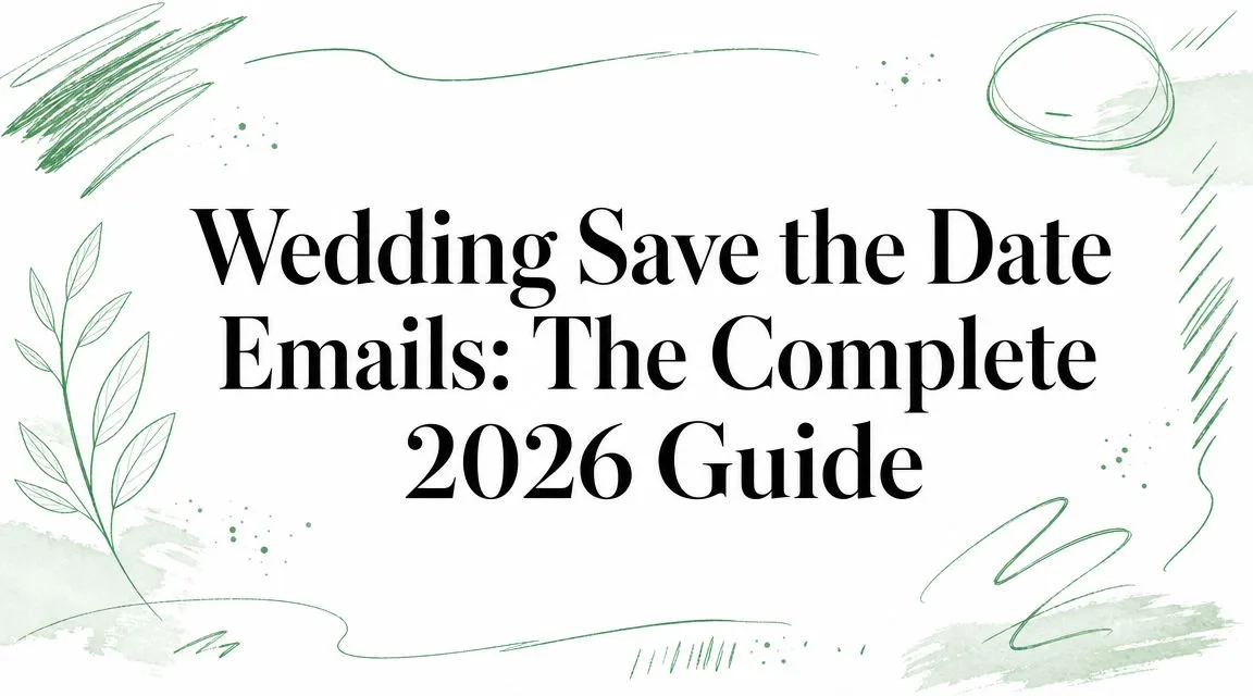 Email di Save the Date per il matrimonio: La guida completa 2026